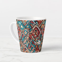 Abstract geometric pattern 19 - Latte Mug
