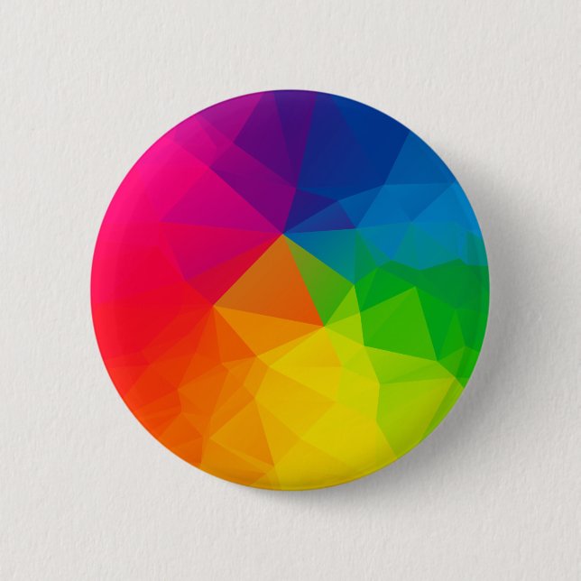 Abstract Geometric Pattern 1 6 Cm Round Badge (Front)