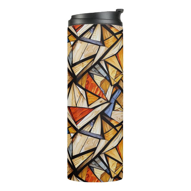 Abstract geometric pattern 20 - Thermal Tumbler (Rotated Left)