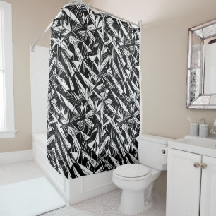 Abstract geometric pattern 30 - Shower Curtain