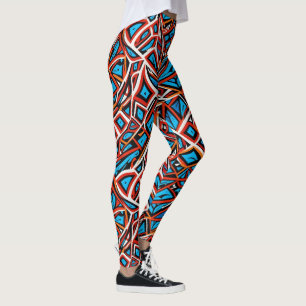 Abstract geometric pattern 31 - Leggings