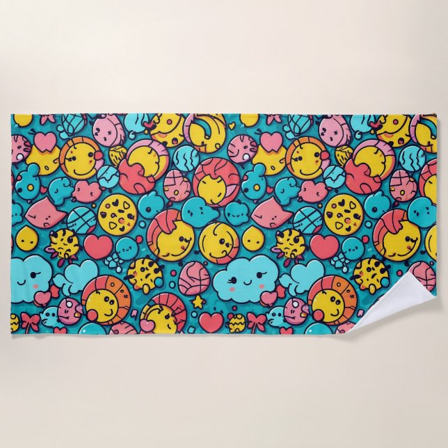 Abstract geometric pattern 33 - Beach Towel (Front)