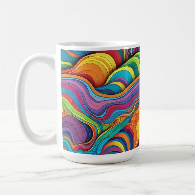 Abstract geometric pattern 34 - Coffee Mug (Left)