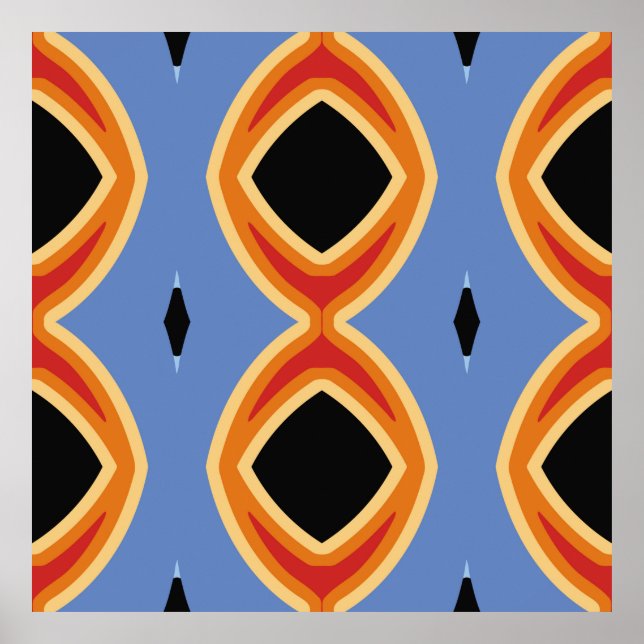 Abstract geometric pattern.abstract, background, m poster (Front)