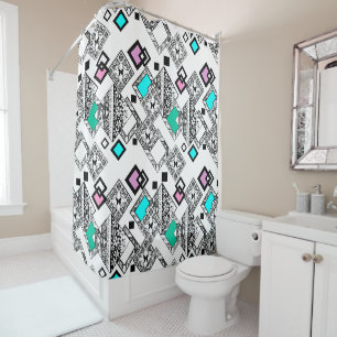 Abstract geometric pattern #abstract #geometric shower curtain