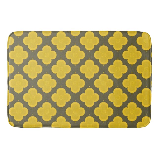 Abstract Geometric Pattern Bath Mat (Front)