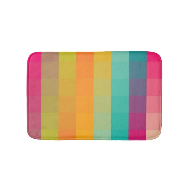 Abstract geometric pattern bath mat (Front)