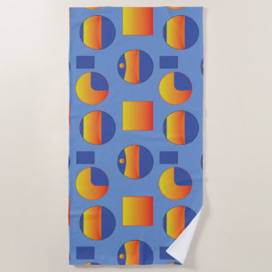 Abstract geometric pattern beach towel