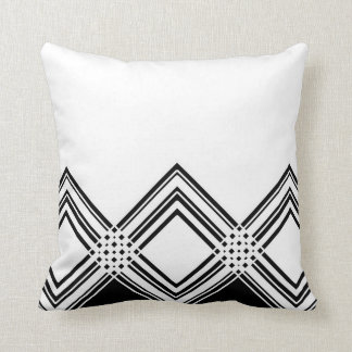 Abstract geometric pattern - black and white. cushion