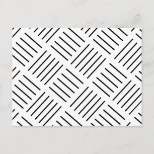 Abstract geometric pattern - black and white. postcard