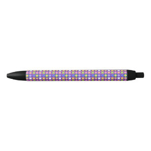 Abstract Geometric Pattern Black Ink Pen
