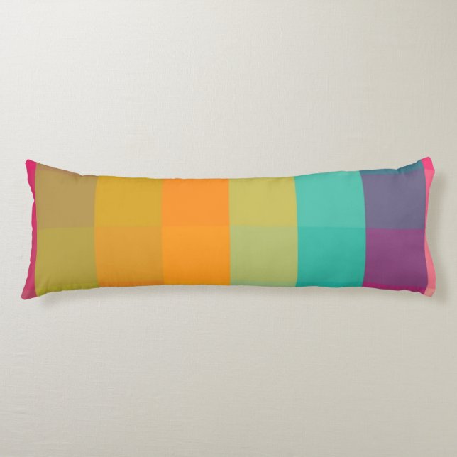 Abstract geometric pattern body cushion (Front)