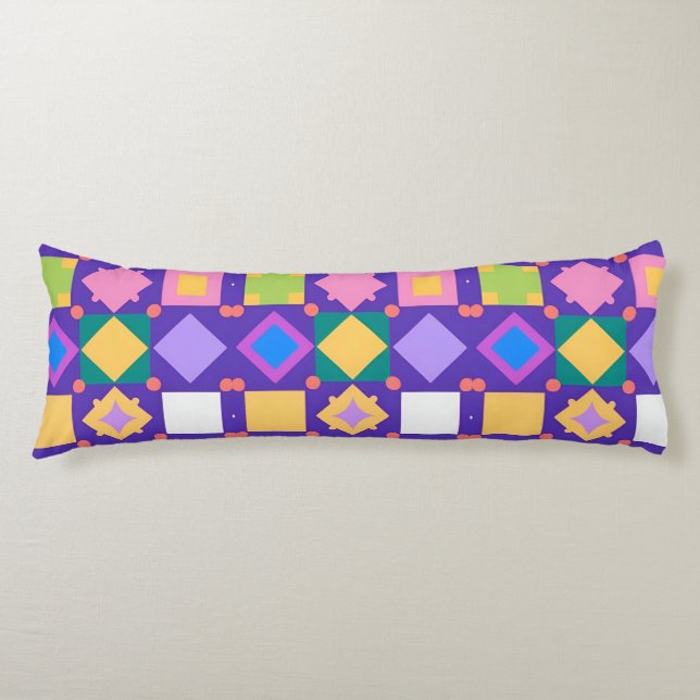 Abstract Geometric Pattern Body Cushion (Front)