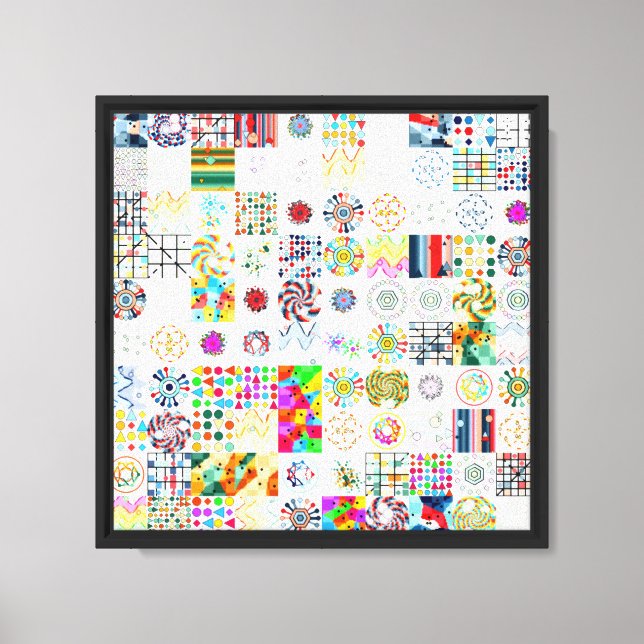 Abstract Geometric pattern  Canvas Print (Front)