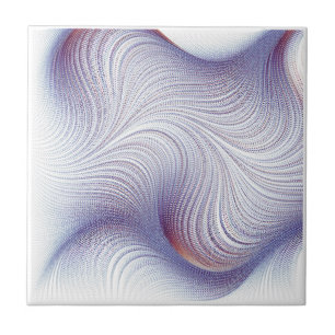 Abstract Geometric Pattern Ceramic Tile