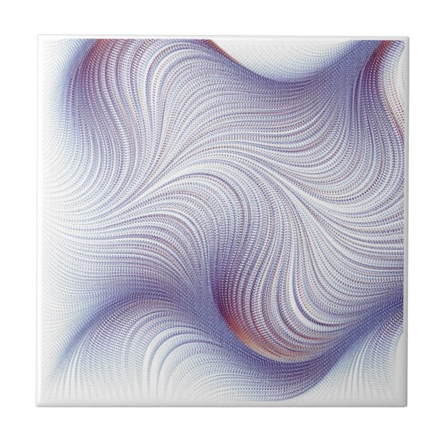 Abstract Geometric Pattern  Ceramic Tile (Front)