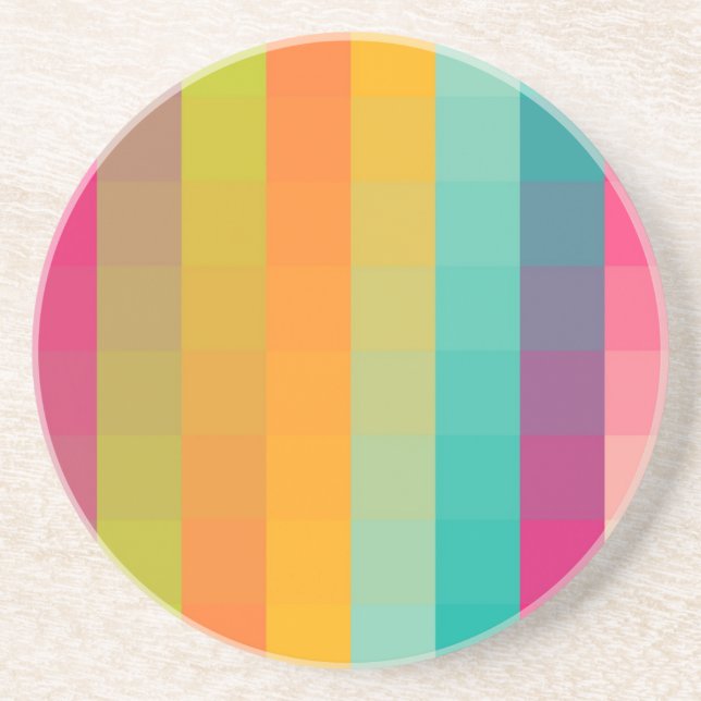 Abstract geometric pattern coaster (Front)