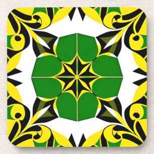 Abstract Geometric Pattern Coaster