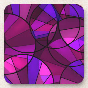 Abstract geometric pattern coaster