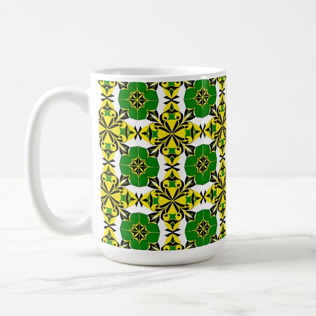 Abstract Geometric Pattern Coffee Mug (Left)