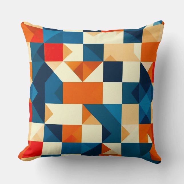 Abstract Geometric Pattern Cushion (Front)