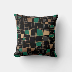 Abstract geometric pattern cushion