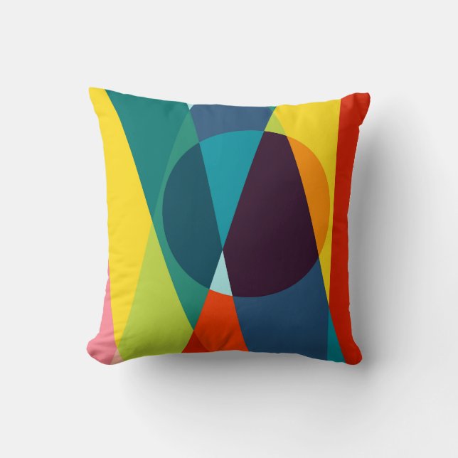 Abstract geometric pattern cushion (Front)