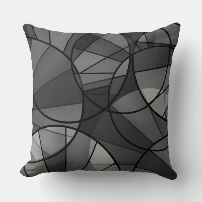 Abstract geometric pattern cushion (Front)