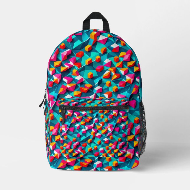 Abstract geometric pattern design 14 - Backpack (Front)
