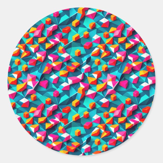 Abstract geometric pattern design 14 - Sticker (Front)