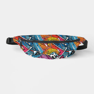 Abstract geometric pattern design 21 - Fanny Pack
