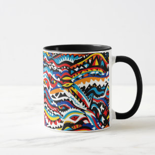 Abstract geometric pattern design 36 - Coffee Mug