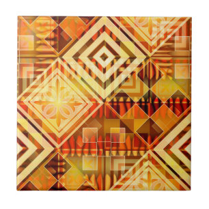 Abstract Geometric Pattern Design Ceramic Tile