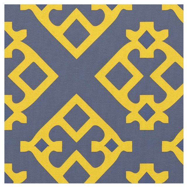 Abstract Geometric Pattern Fabric (Close Up)