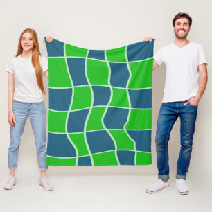 Abstract Geometric Pattern Fleece Blanket
