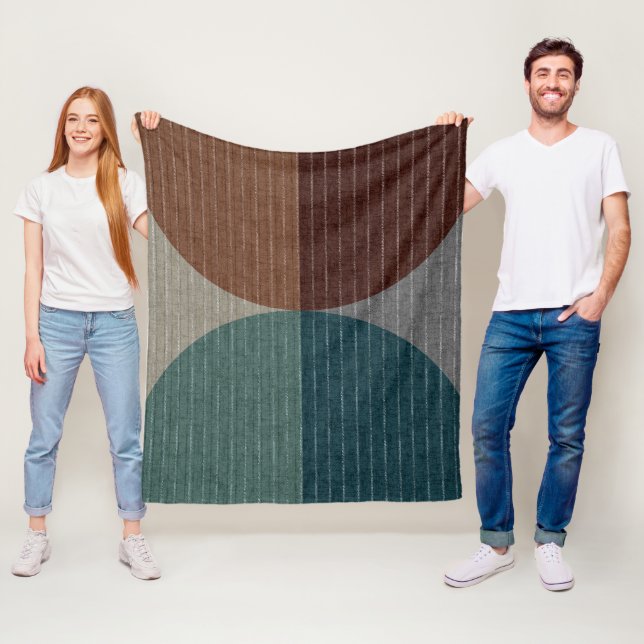 Abstract geometric pattern. fleece blanket (In Situ)