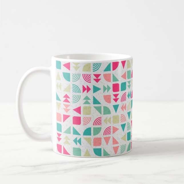 Abstract Geometric Pattern generative computationa Coffee Mug (Left)