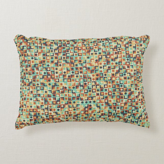 Abstract Geometric Pattern generative computationa Decorative Cushion (Front)