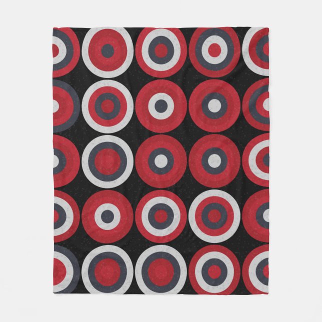 Abstract Geometric Pattern generative computationa Fleece Blanket (Front)