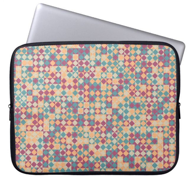 Abstract Geometric Pattern generative computationa Laptop Sleeve (Front)