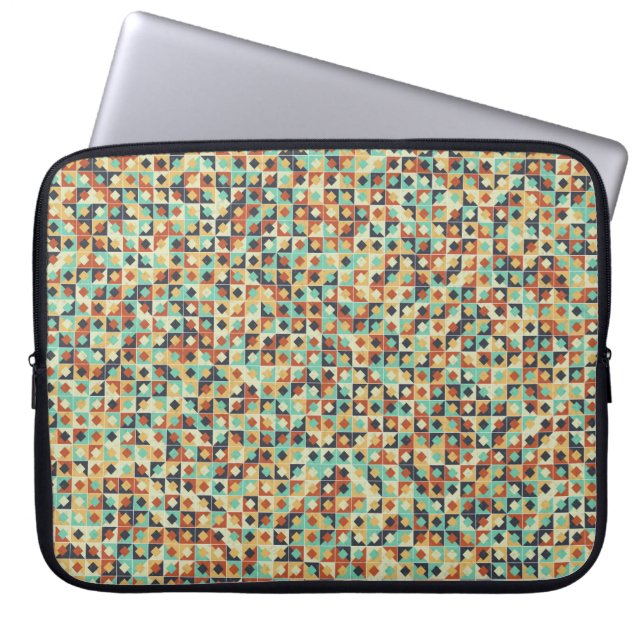 Abstract Geometric Pattern generative computationa Laptop Sleeve (Front)