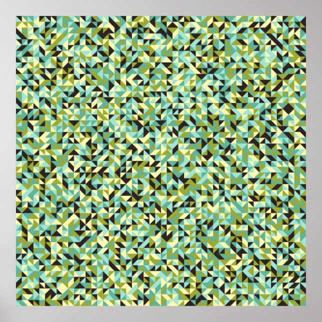 Abstract Geometric Pattern generative computationa Poster (Front)