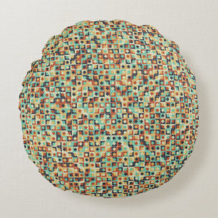 Abstract Geometric Pattern generative computationa Round Cushion