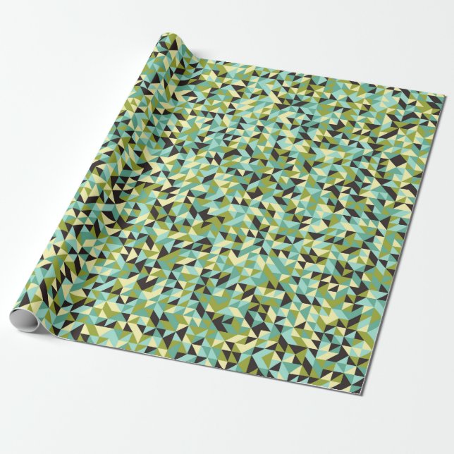 Abstract Geometric Pattern generative computationa Wrapping Paper (Unrolled)
