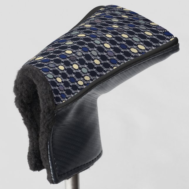 Abstract geometric pattern. golf head cover (3/4 Front)