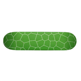 Abstract geometric pattern - green and white. skateboard