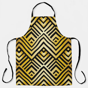 Abstract geometric pattern in art-deco style, vint apron