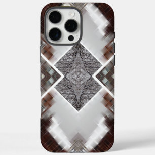 Abstract Geometric Pattern in Winter iPhone 16 Pro Max Case