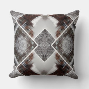 Abstract Geometric Pattern in Winter Cushion