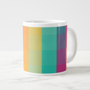 Abstract geometric pattern large coffee mug